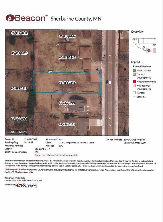 View of Land at xxx Eagle Lake Rd. N., Big Lake MN 55309, Big Lake - Mike Wilen | Minnesota Team Real Estate