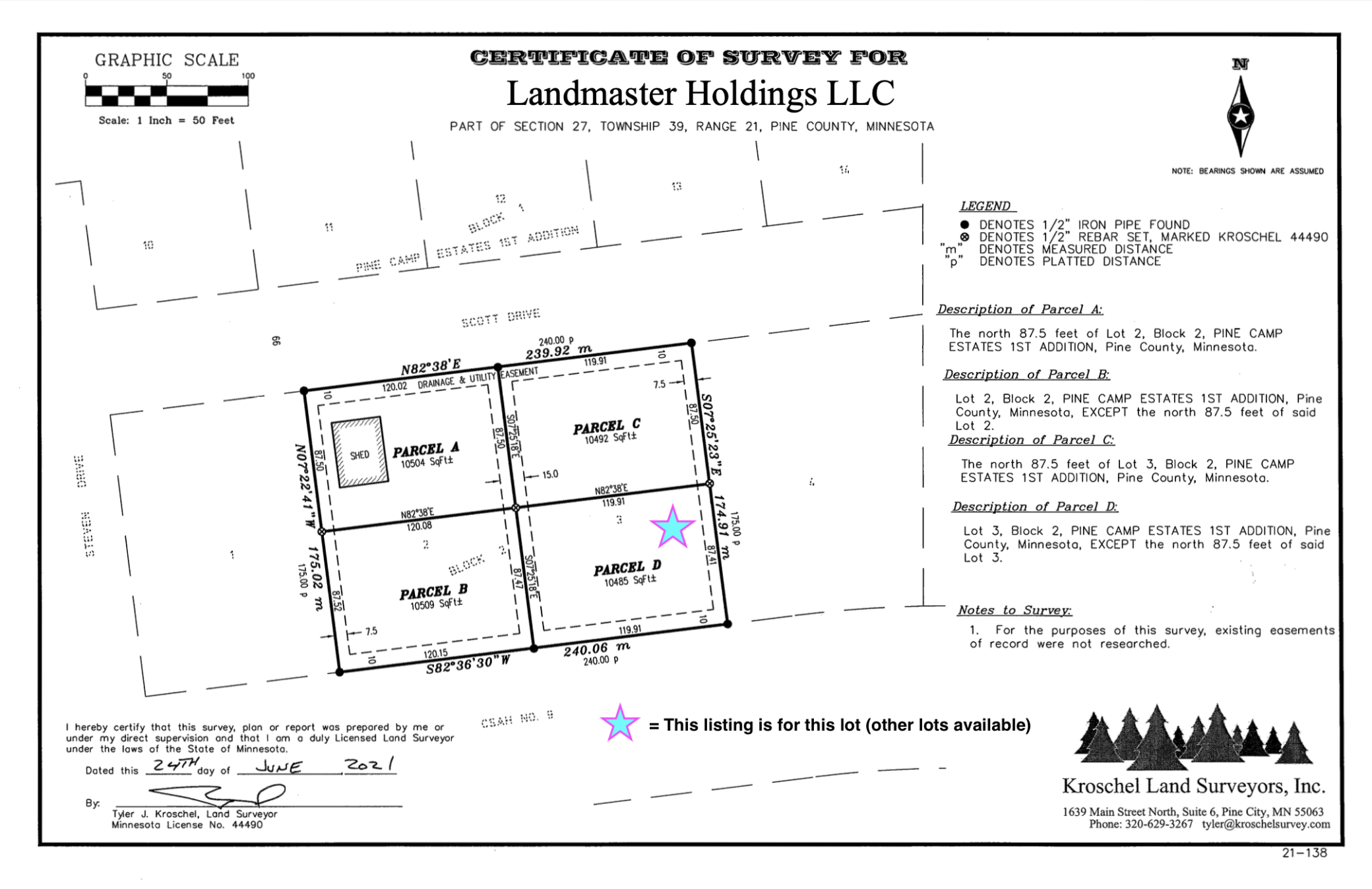 View of Land at 148XX Cross Lake Road, Pine City MN 55063, Pine City - Mike Wilen | Minnesota Team Real Estate
