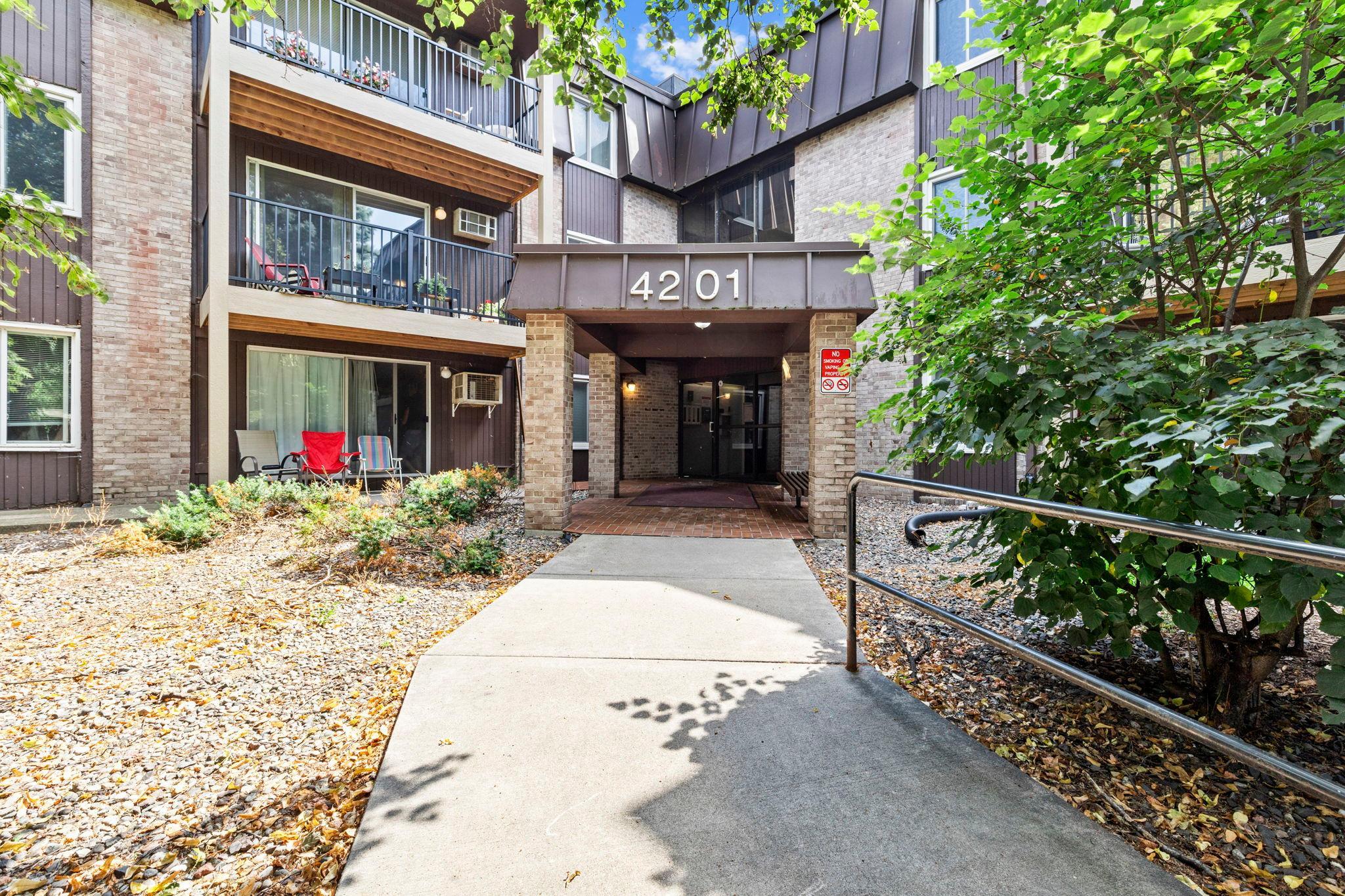 View of (CC) Low Rise (3- Levels) at 4201 Lakeside Avenue, Brooklyn Center - Mike Wilen | Minnesota Team Real Estate
