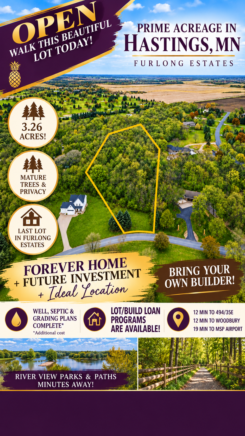 View of Residential Lot at TBD Furlong Trail, Hastings - Mike Wilen | Minnesota Team Real Estate