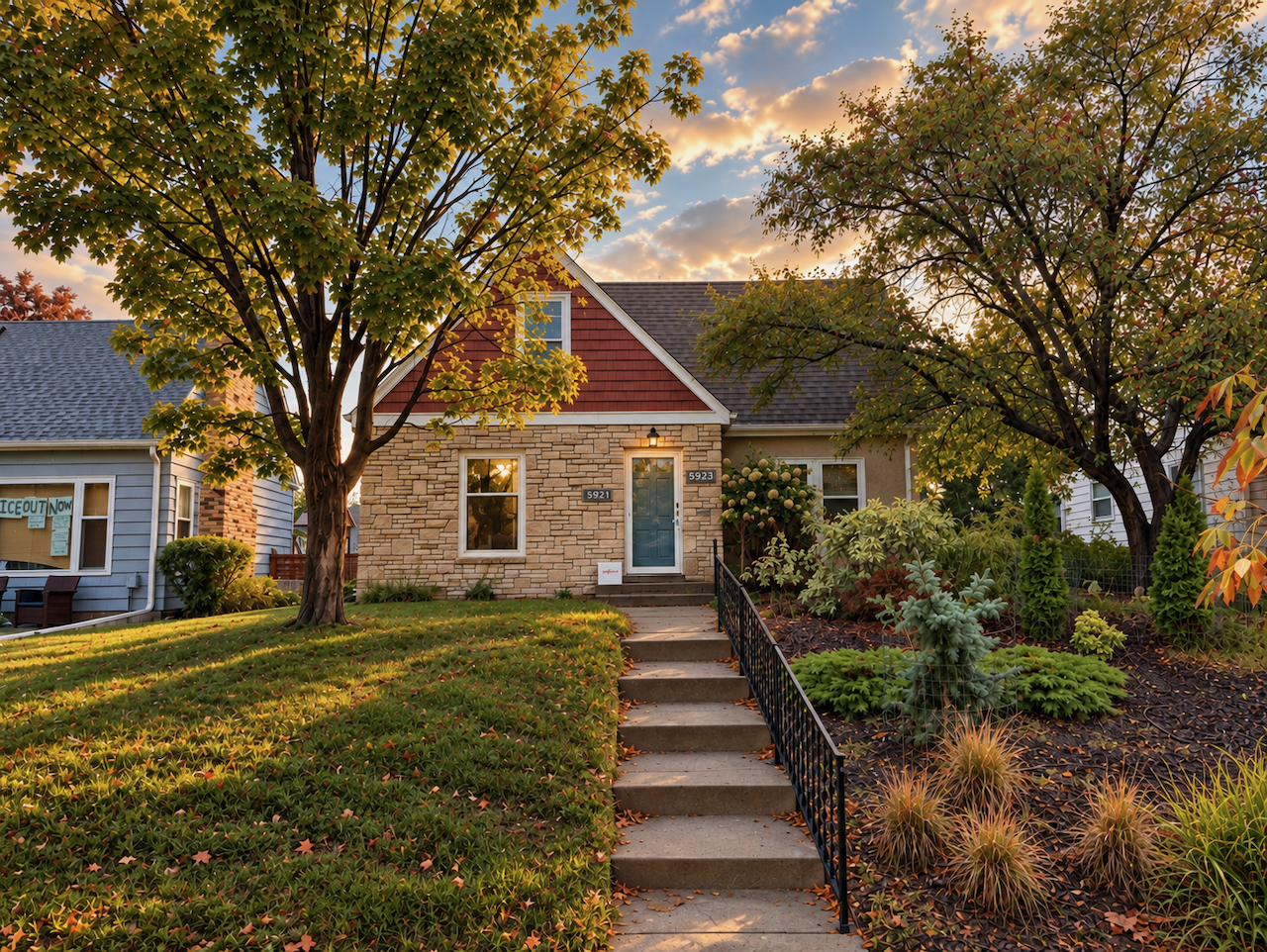 View of Duplex Side by Side at 5921 Chicago Avenue, Minneapolis - Mike Wilen | Minnesota Team Real Estate
