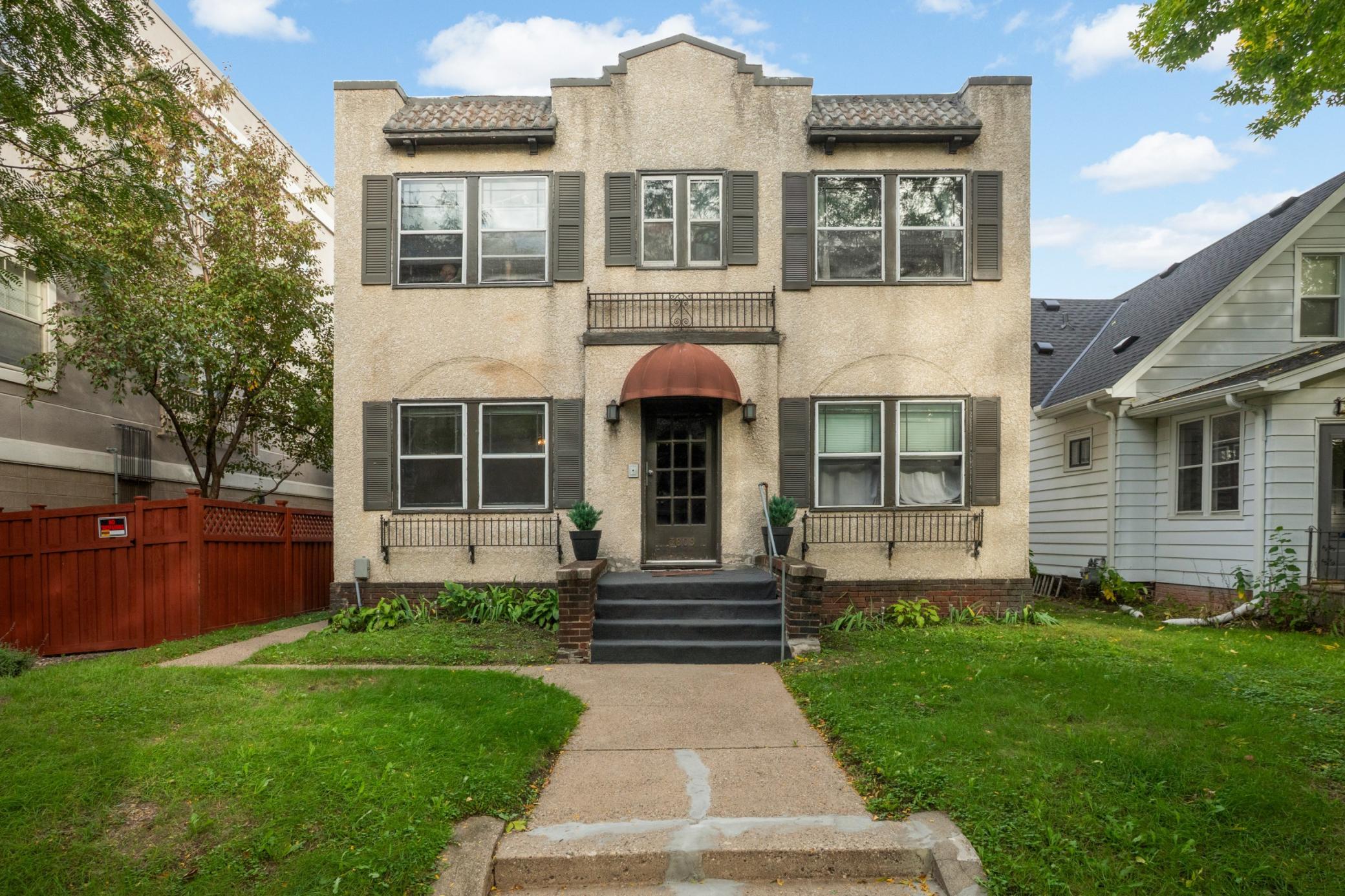 View of Fourplex at 3809 28th Avenue, Minneapolis - Mike Wilen | Minnesota Team Real Estate