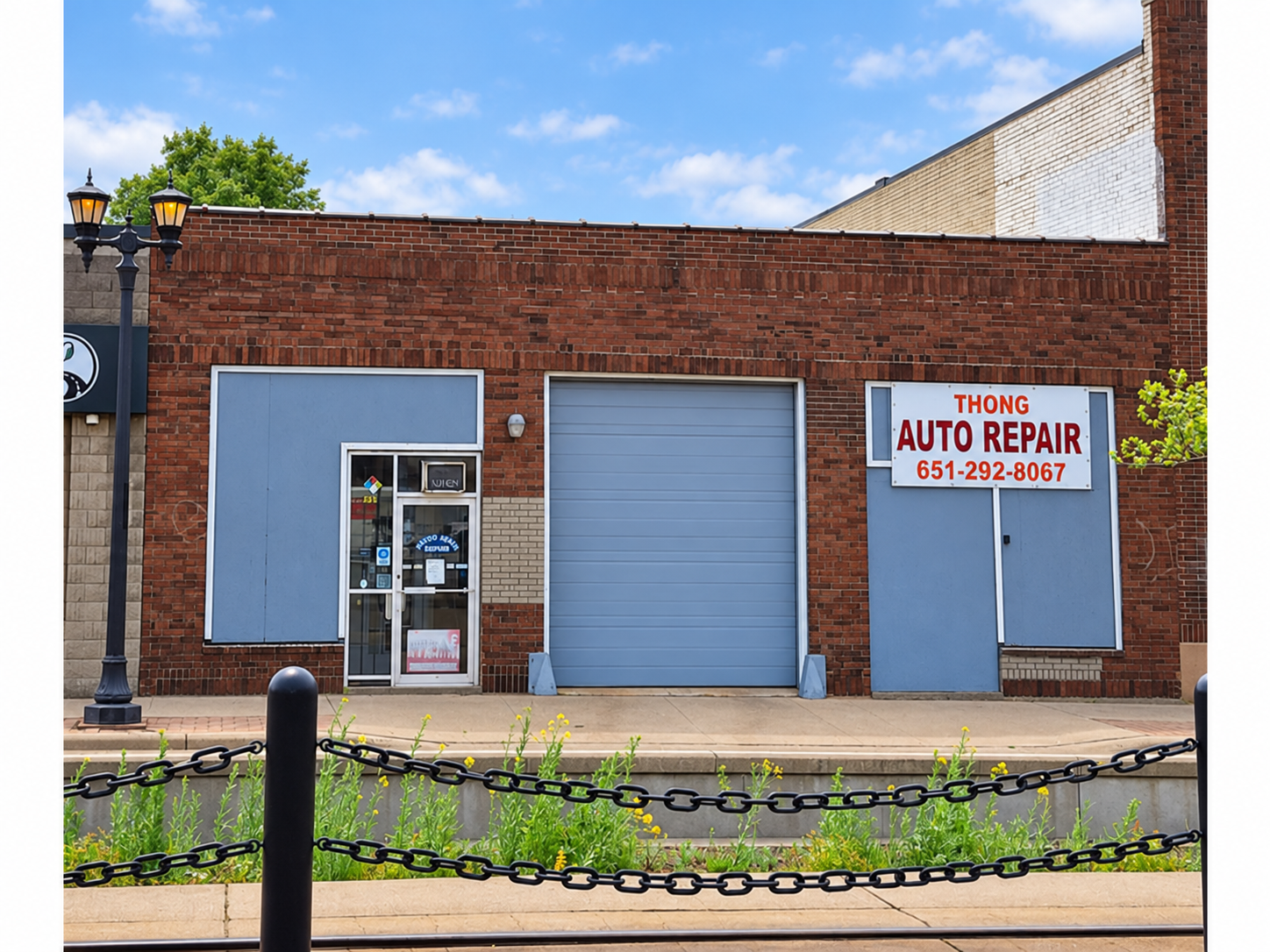 View of Auto Repair Shop at 904 University Avenue, Saint Paul - Mike Wilen | Minnesota Team Real Estate