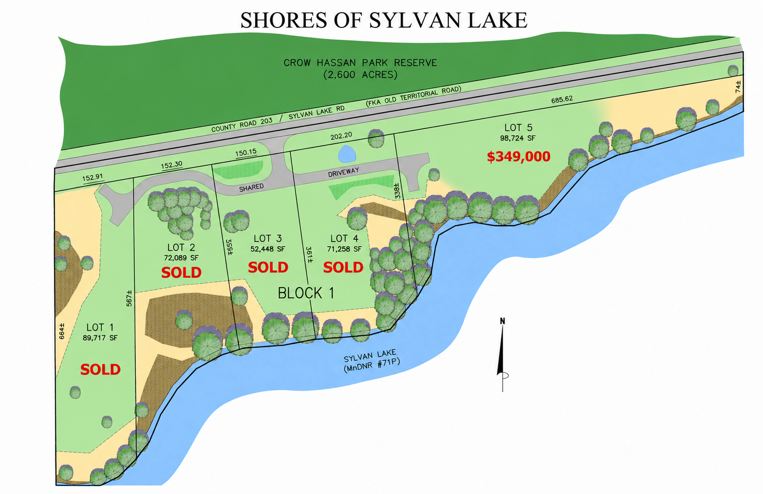 View of Lake Property, Residential Lot at 26235 Sylvan Lake Road, Rogers - Mike Wilen | Minnesota Team Real Estate